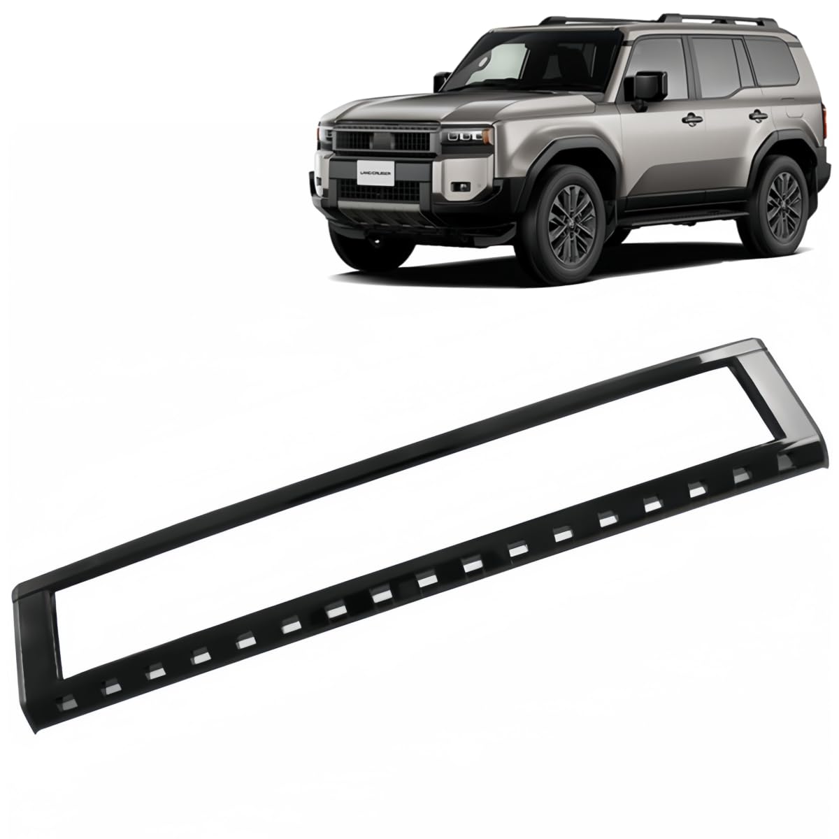 ランドクルーザー250 グリルカバー角目 ピアノブラック Amazon | Yearnify「 ランドクルーザー250に適用 新型 LC250